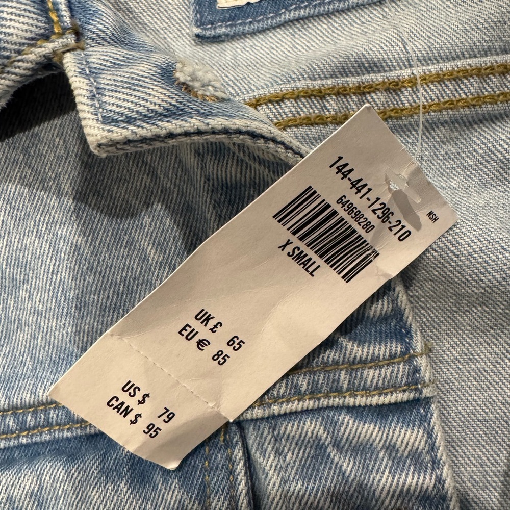 Abercrombie and fitch denim vest NWT XS - Picture 3 of 4